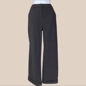 Eileen Fisher Wool Wide Leg Trousers with 3 functional pockets